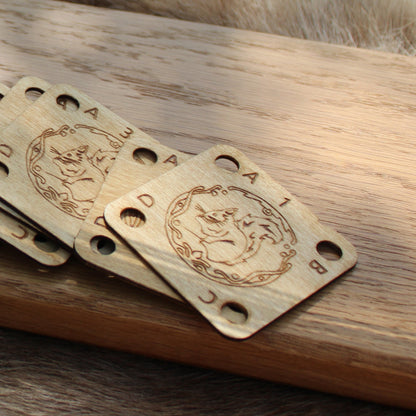 Lot cartes bois contreplaqué pour métier à tisser aux tablettes | Gamme ARTISAN