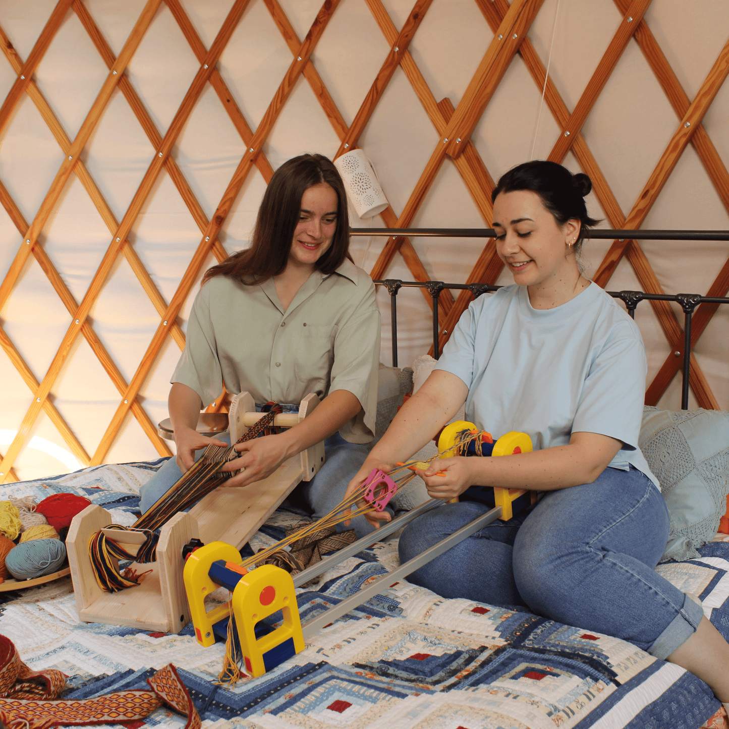 Lot cartes bois contreplaqué pour métier à tisser aux tablettes | Gamme ARTISAN