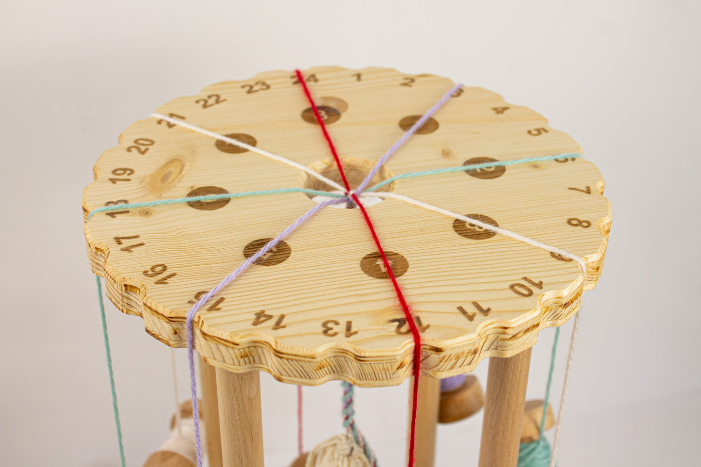 Marudai en bois pour l'art du kumihimo