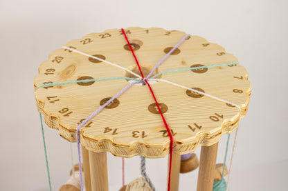 Marudai en bois pour l'art du kumihimo