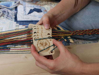 Lot cartes bois contreplaqué pour métier à tisser aux tablettes | Gamme ARTISAN