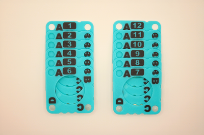 Lot cartes plastiques pour métier à tisser aux tablettes | Gamme INITIATION