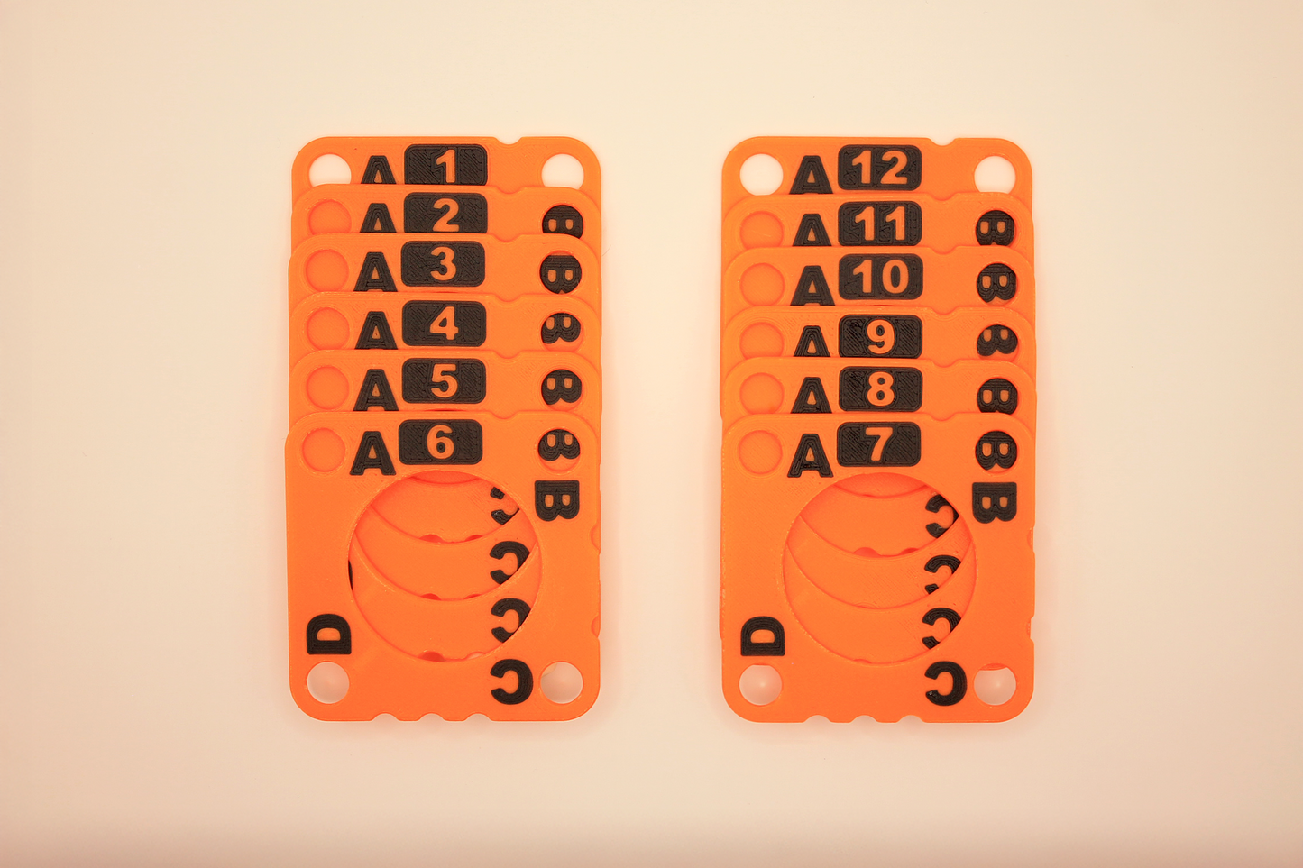 Lot cartes plastiques pour métier à tisser aux tablettes | Gamme INITIATION