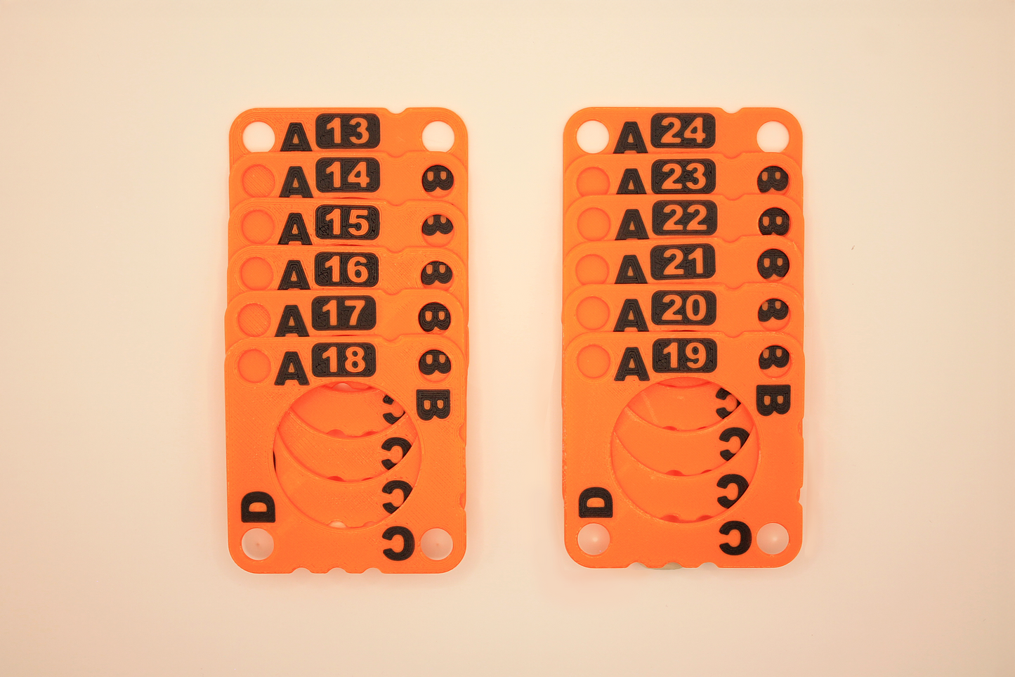 Lot cartes plastiques pour métier à tisser aux tablettes | Gamme INITIATION