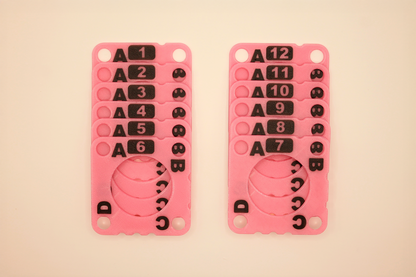 Lot cartes plastiques pour métier à tisser aux tablettes | Gamme INITIATION